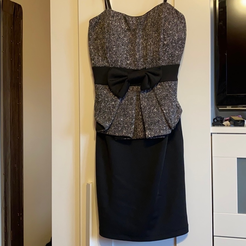 Mini black dress
